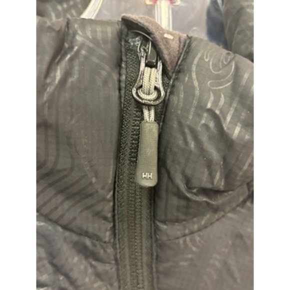 Helly Hansen Black Long Sleeve High Neck Full Zip Pocket Insulated jacket Size L - Picture 2 of 8